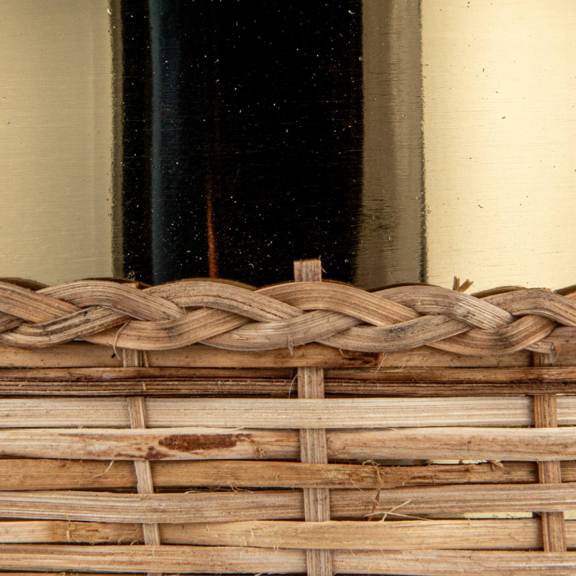 Hello Honey® 3qt. Boho-Chic Rattan & Steel Ice Bucket